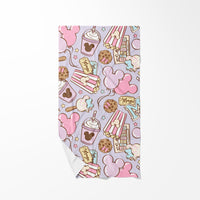 Magical Park Snacks Beach Towel